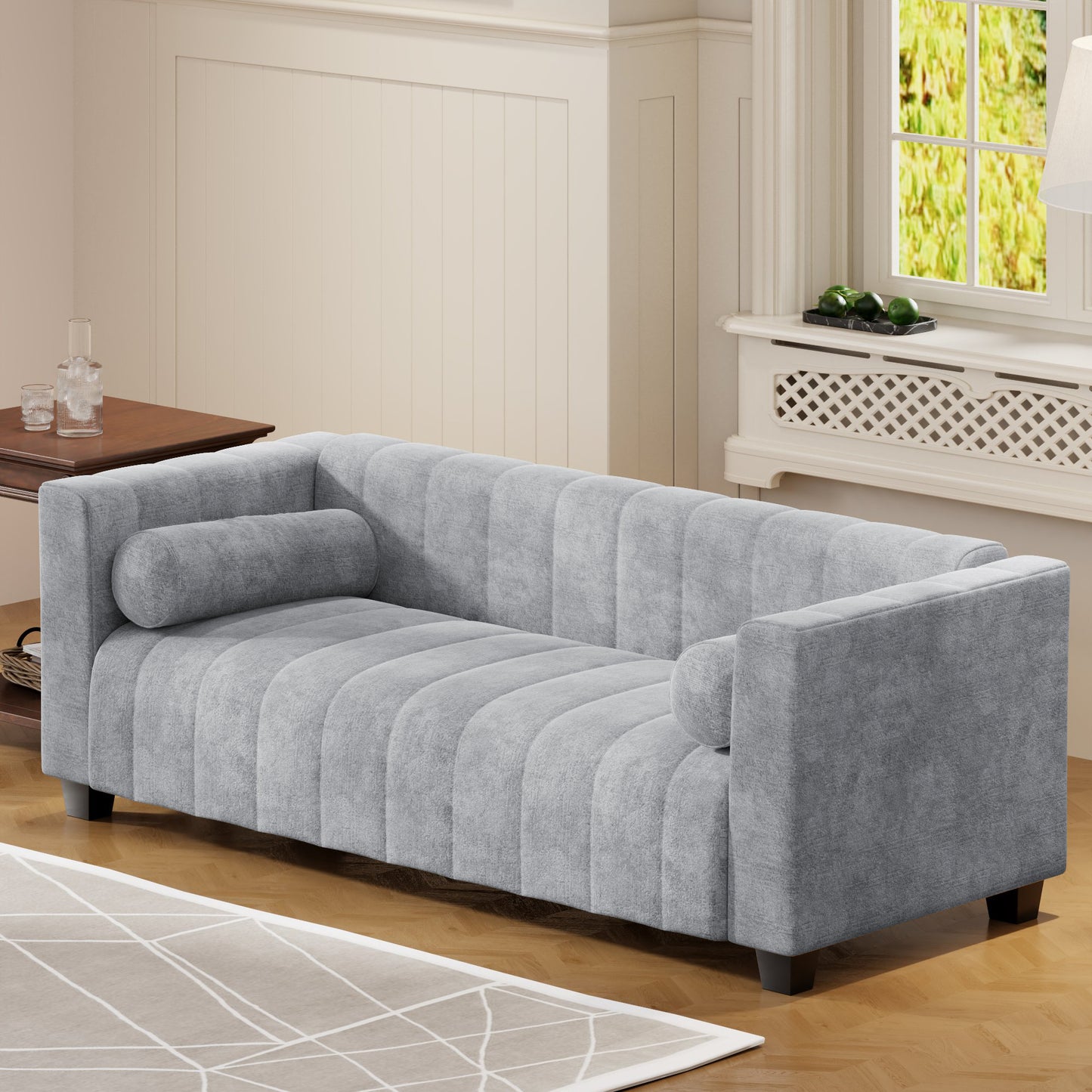 U_Style  78.7''Upholstered Sofa for Living Room, Bedroom, Salon, Simplified Style