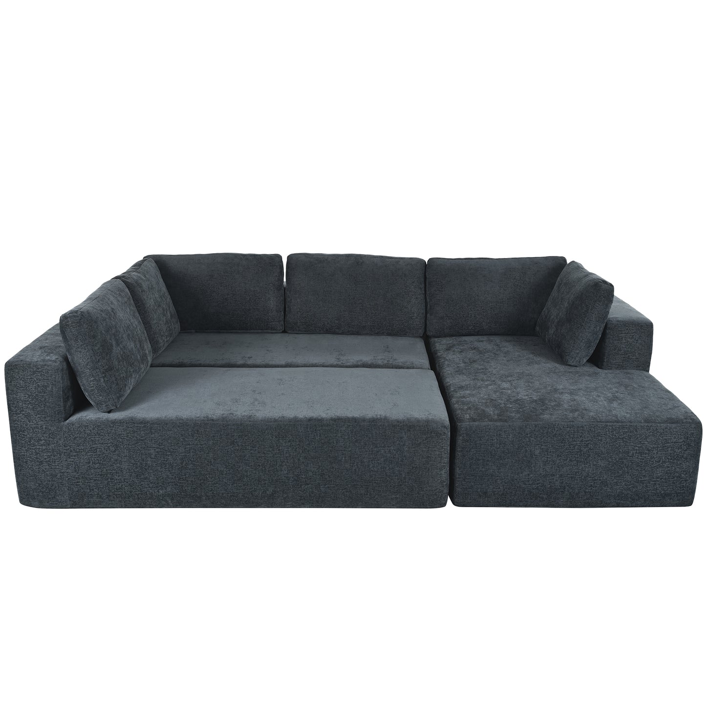 U_Style Modern Large Modular Sectional Sofa for Living Room, Bedroom, Salon, 3 Piece Free Combination