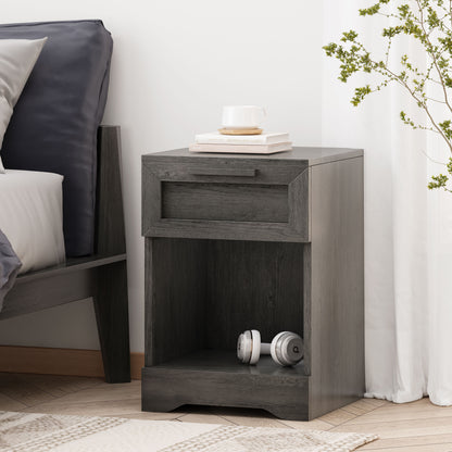 Delany Modern Nightstand, Bedside Table