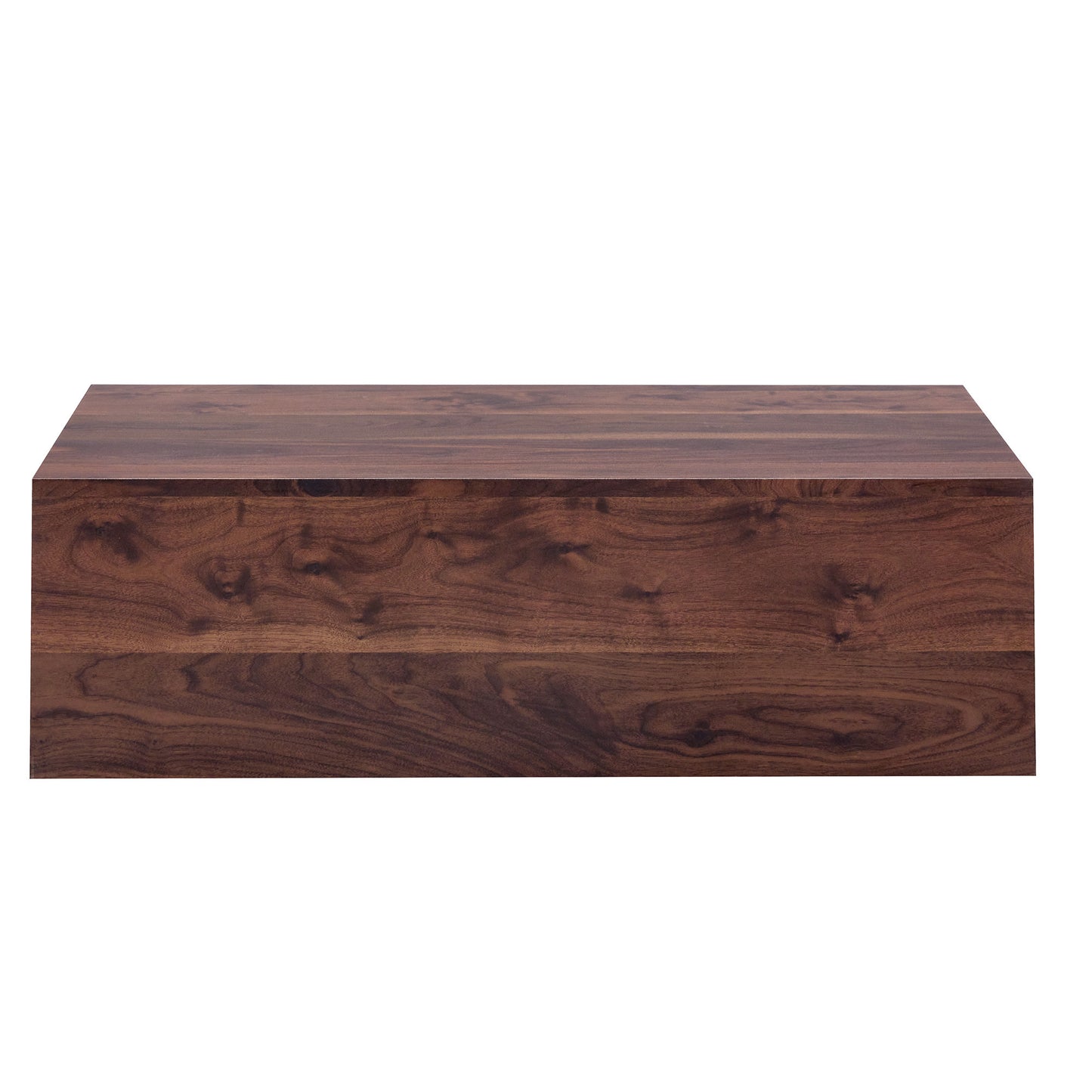 39.3*23.6*12 Inch Walnut Wood Grain MDF Coffee Table - Luxurious Design, Perfect Living Room Accent.Fashion texture design coffee table, suitable for various situations and scenes.