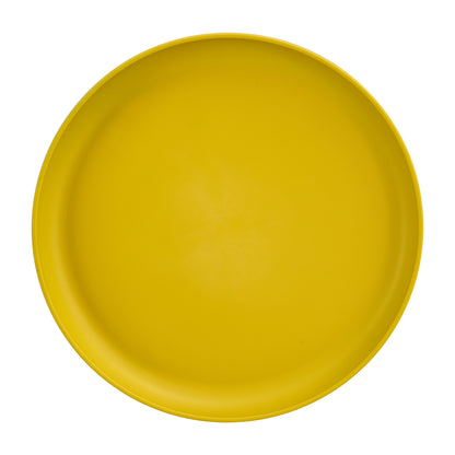 Yellow side table small Space Stylish and Versatile Plastic Round Side Table