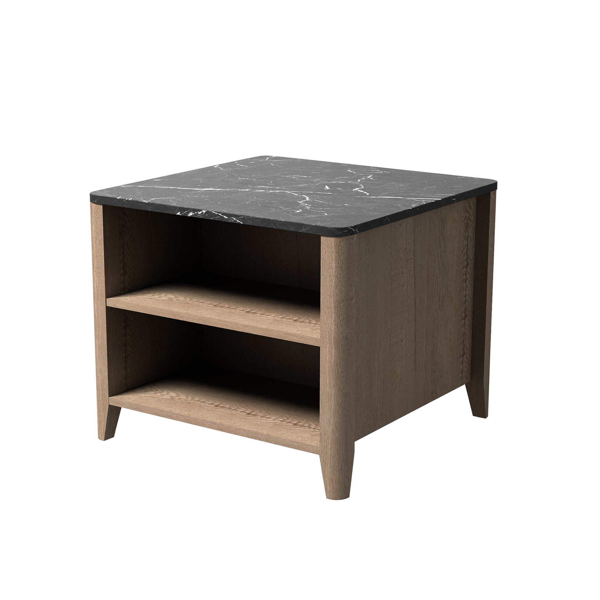 Tobacco Wood Grain Bedside Table