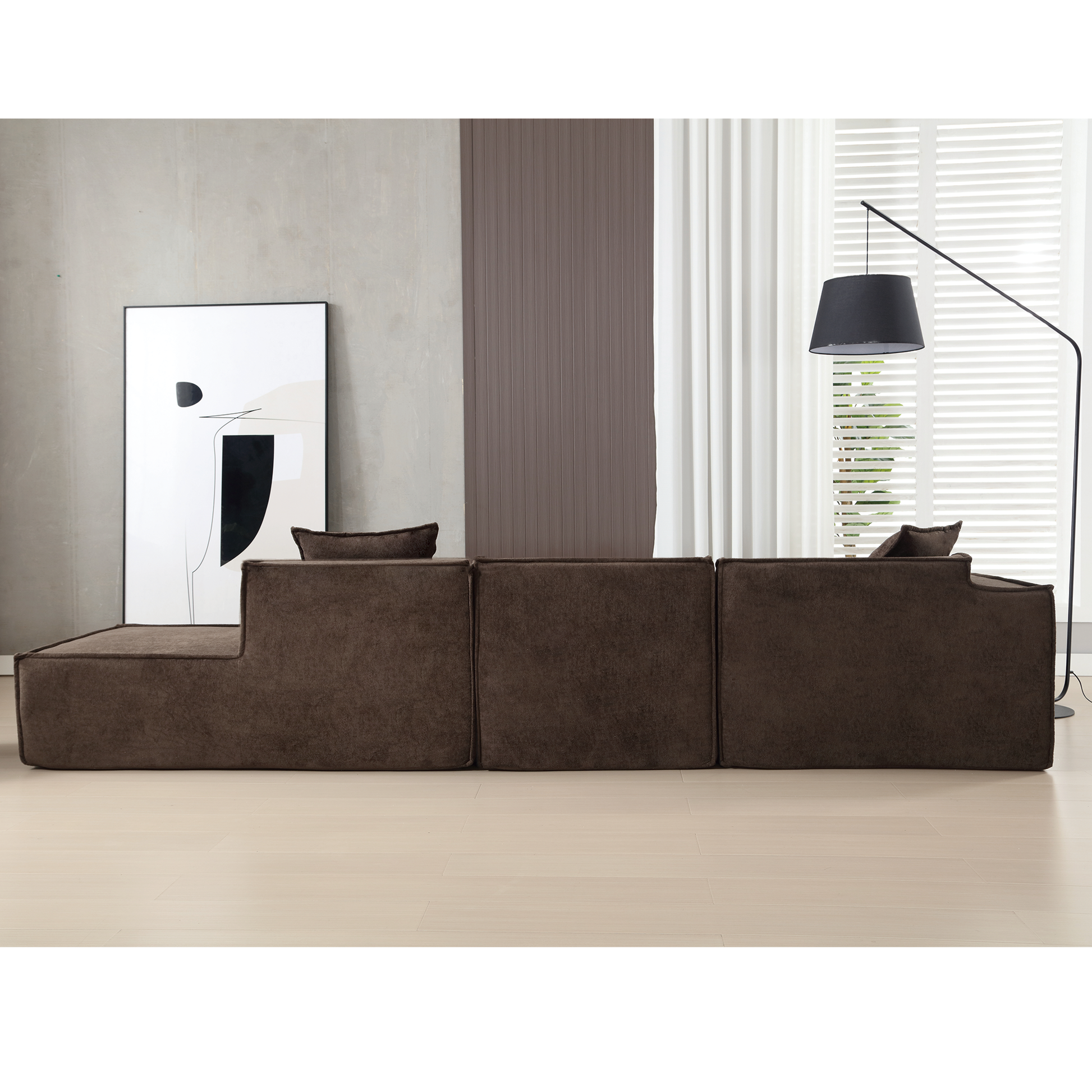 Modular Cloud Sofa Sectional, Free Combination, L-shaped