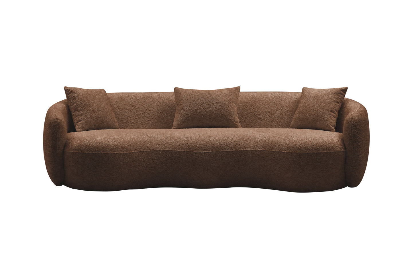 Curvalux Mid-Century Modern Retro Boucle Sofa