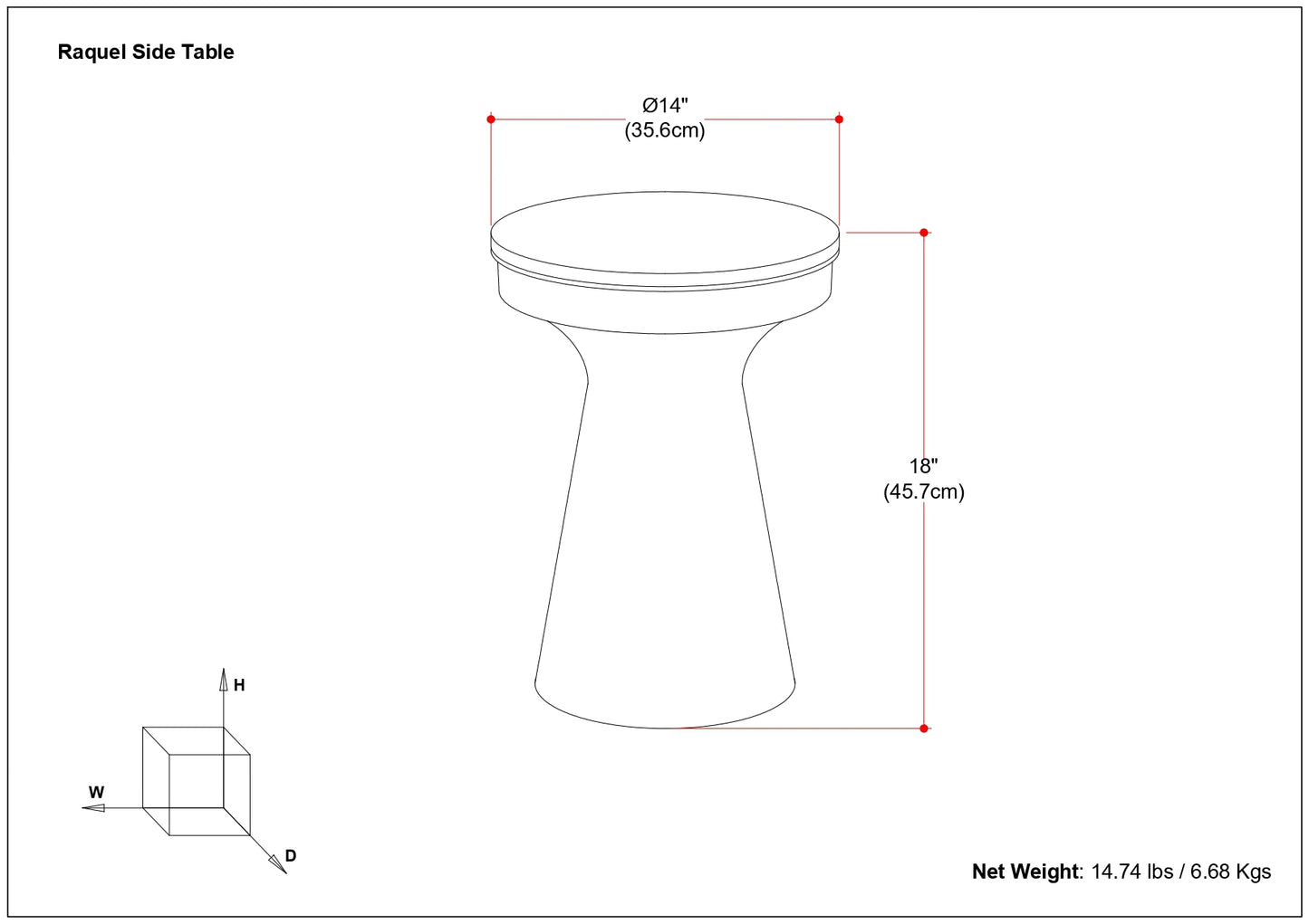 Raquel Side Table