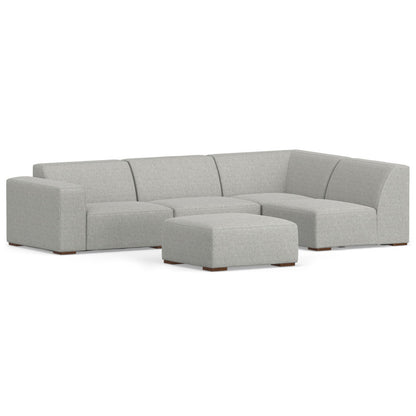 Rex Right Sectional Sofa and Ottoman