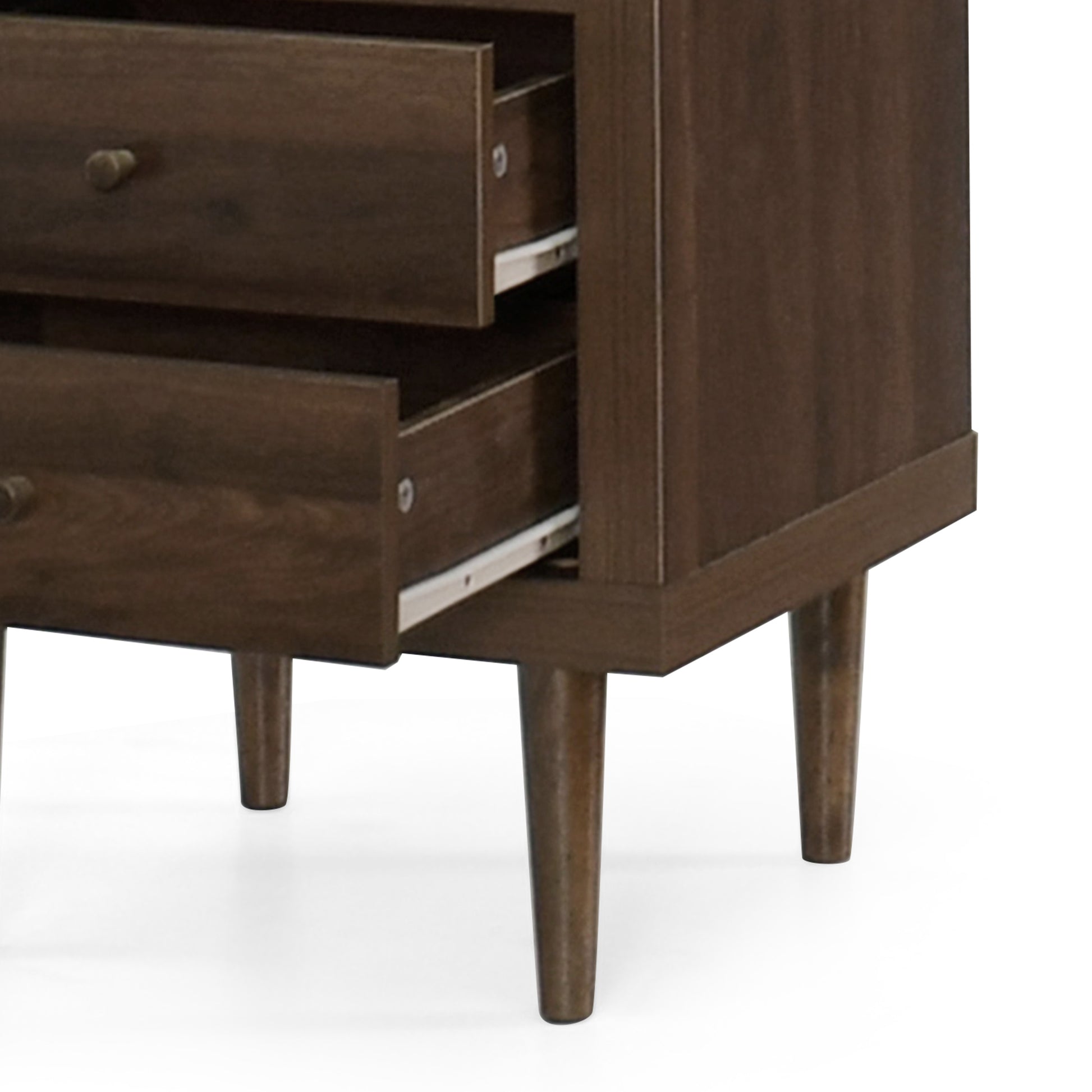 Ashley Modern Nightstand 2-Drawers, Bedside Table