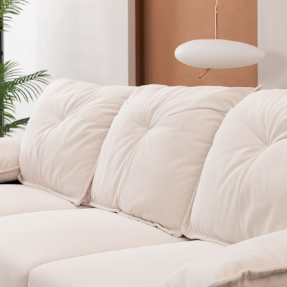 2239 Beige fabric, pillowcase can be removed for cleaning, backrest can also be removed, convenient and easy to take care of it.