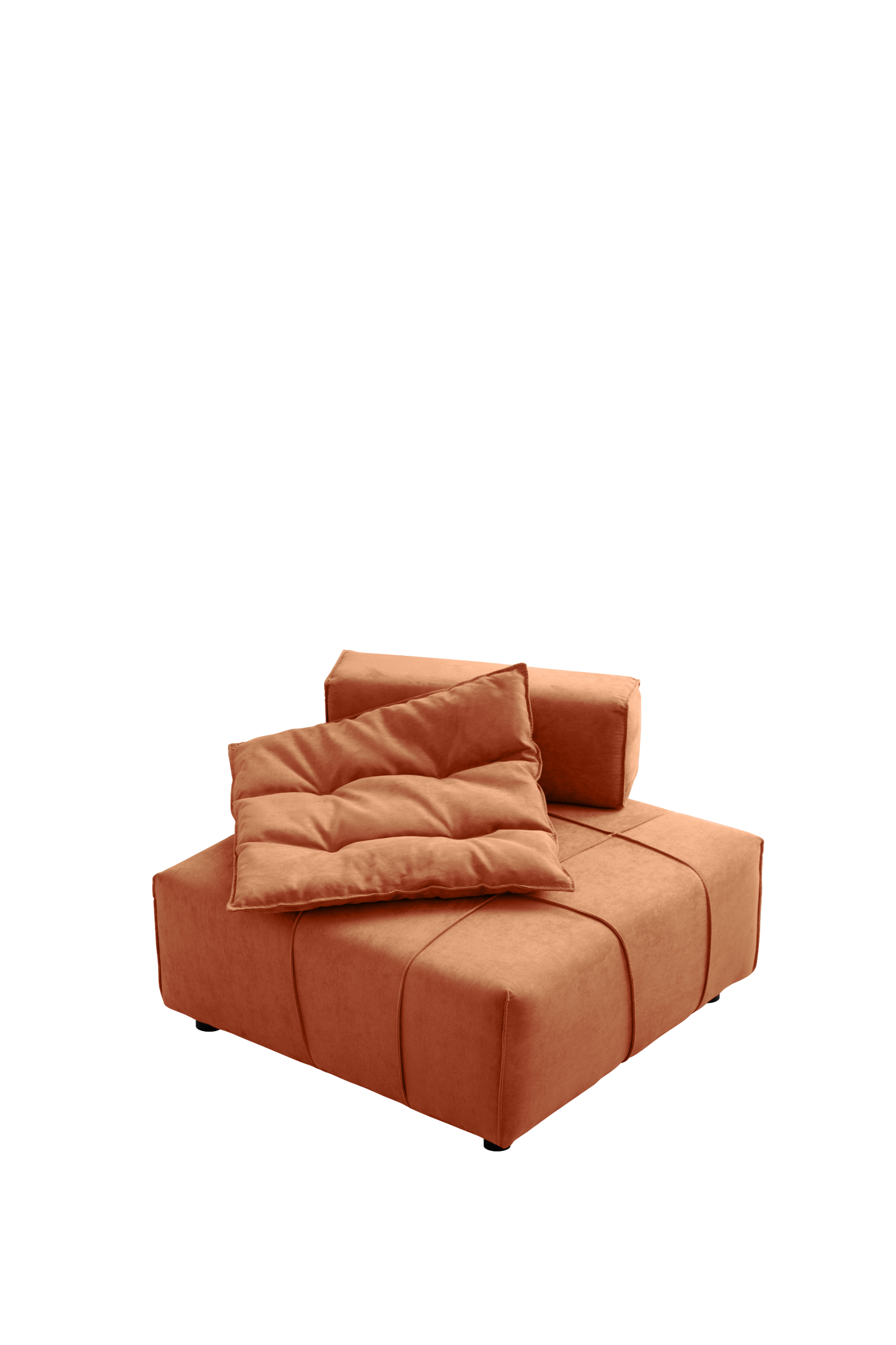 [VIDEO provided]Modular Sectional single sofa,Armless Chair with Removable Back Cushion -33.1"for living room