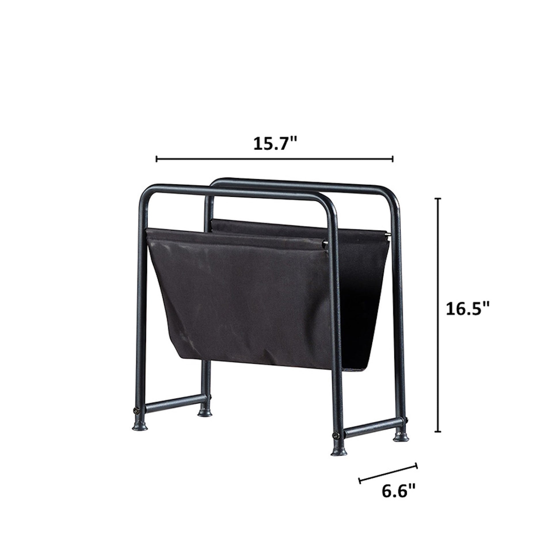 Luciano Magazine Holder Black