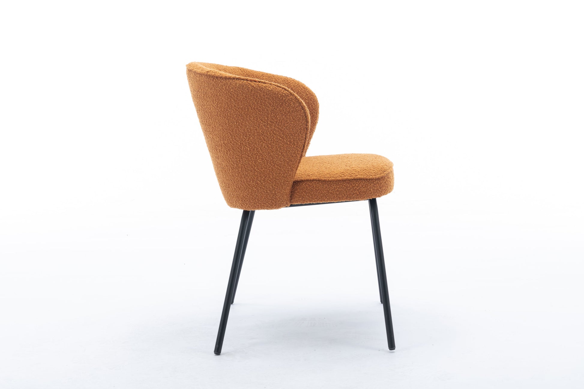 Retro Minimalist Modern Boucle Fabric Dining Chairs