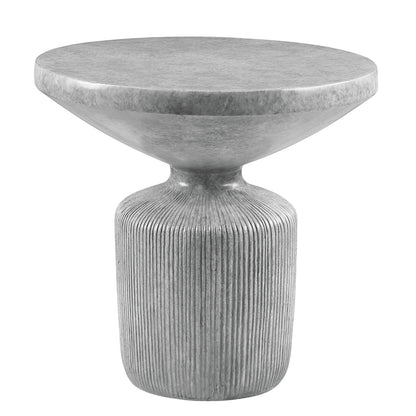 Laddie Weathered Gray Finish End Table