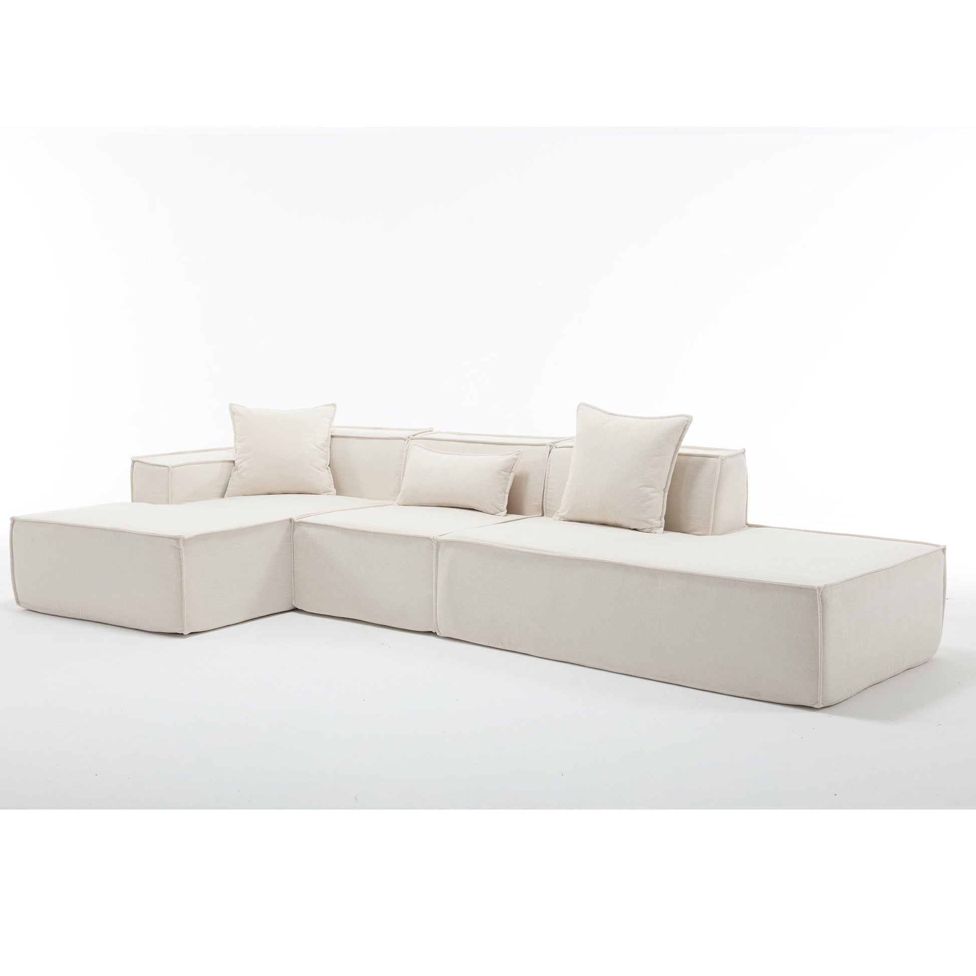 Modular Cloud Sofa Sectional, Free Combination, L-shaped