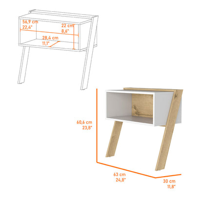 Denver Nightstand, One Open Shelf, Superior Top