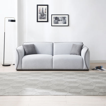 Grey Couch Upholstered Sofa, Modern Sofa for Living Room, Couch for Small Spaces.