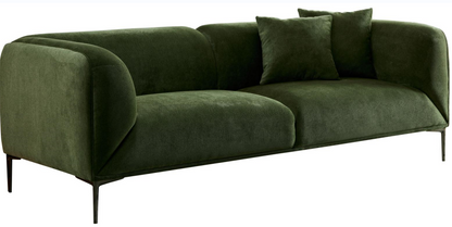 WKS2G Green sofa can be placed in the studio, living room, attic multiple scenes, style modern simple fashion, size 89.37* 35.43* high 28.74 inches