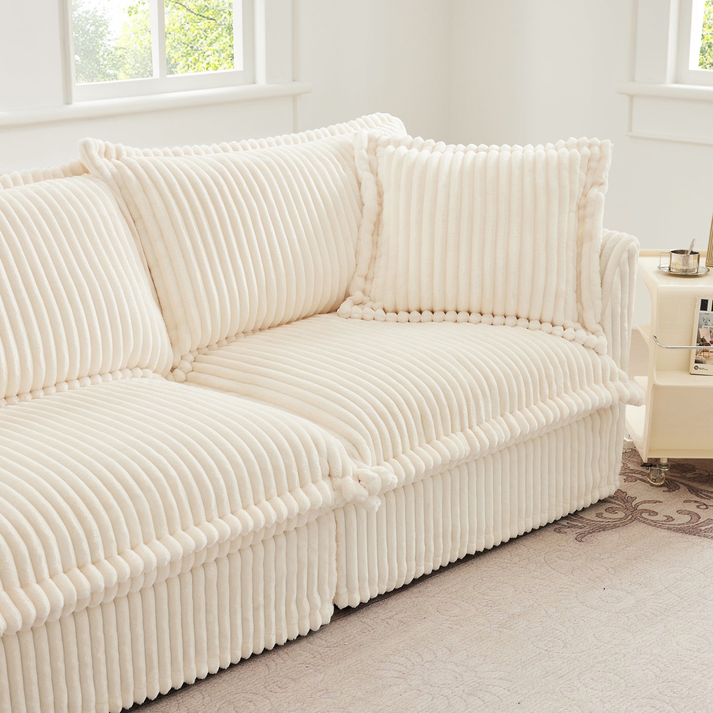 Koala Armless Sofa - Cream