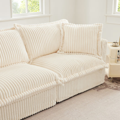 Koala Armless Sofa - Cream