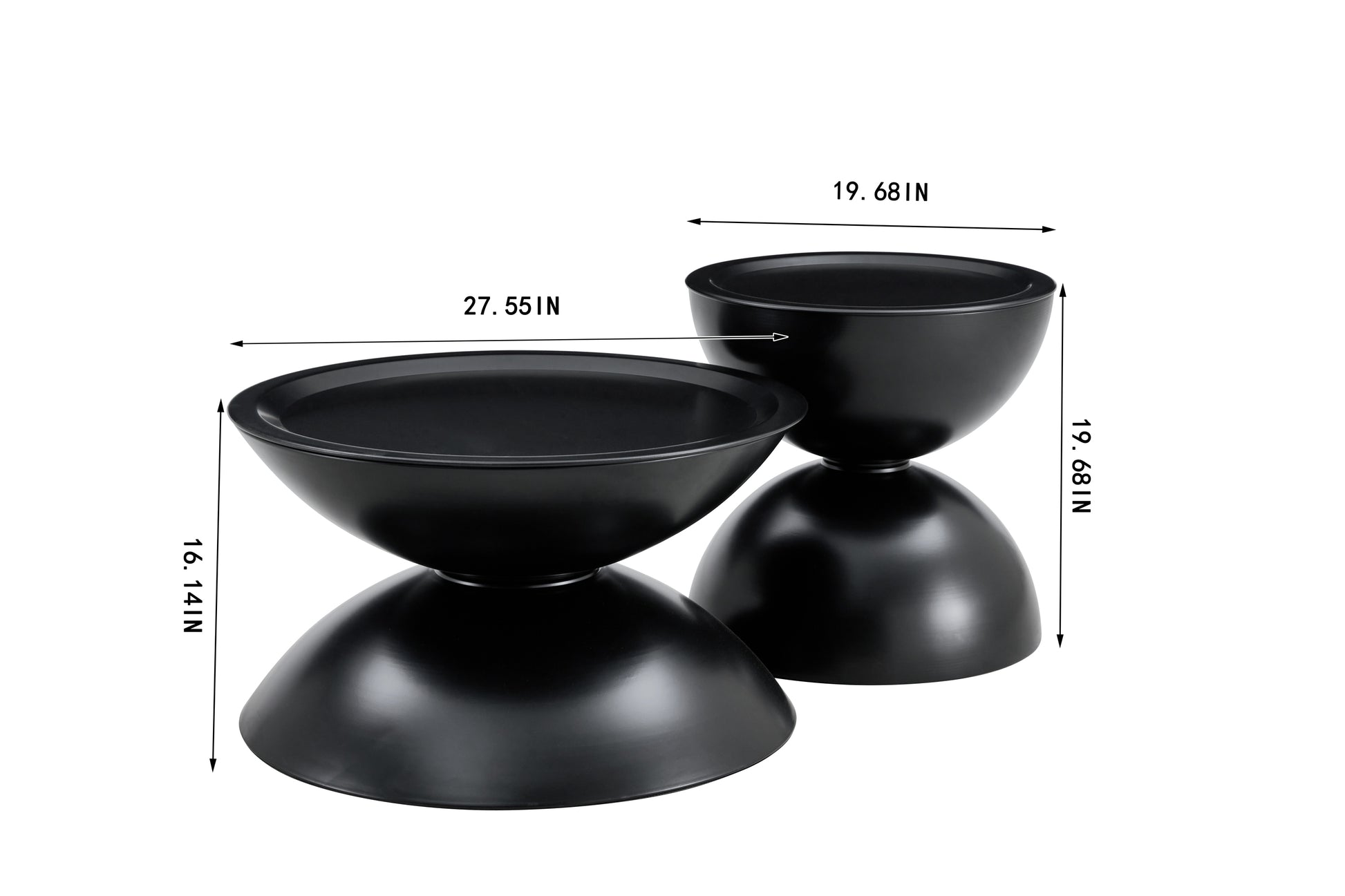 BLCK  coffee round tables with STORGE MOVABLE TABLE TOP MULTIFUNCTIONAL END SIDE TABLE