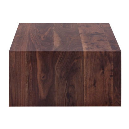 39.3*23.6*12 Inch Walnut Wood Grain MDF Coffee Table - Luxurious Design, Perfect Living Room Accent.Fashion texture design coffee table, suitable for various situations and scenes.