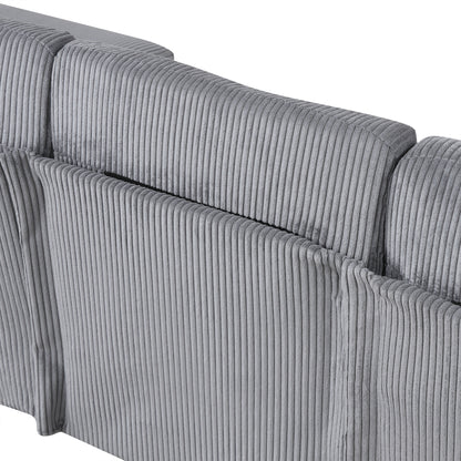 U_Style U-shaped Sponge-filled Cushion Combination Sofa, Suitable for Living Rooms, Studies, and Spacious Spaces