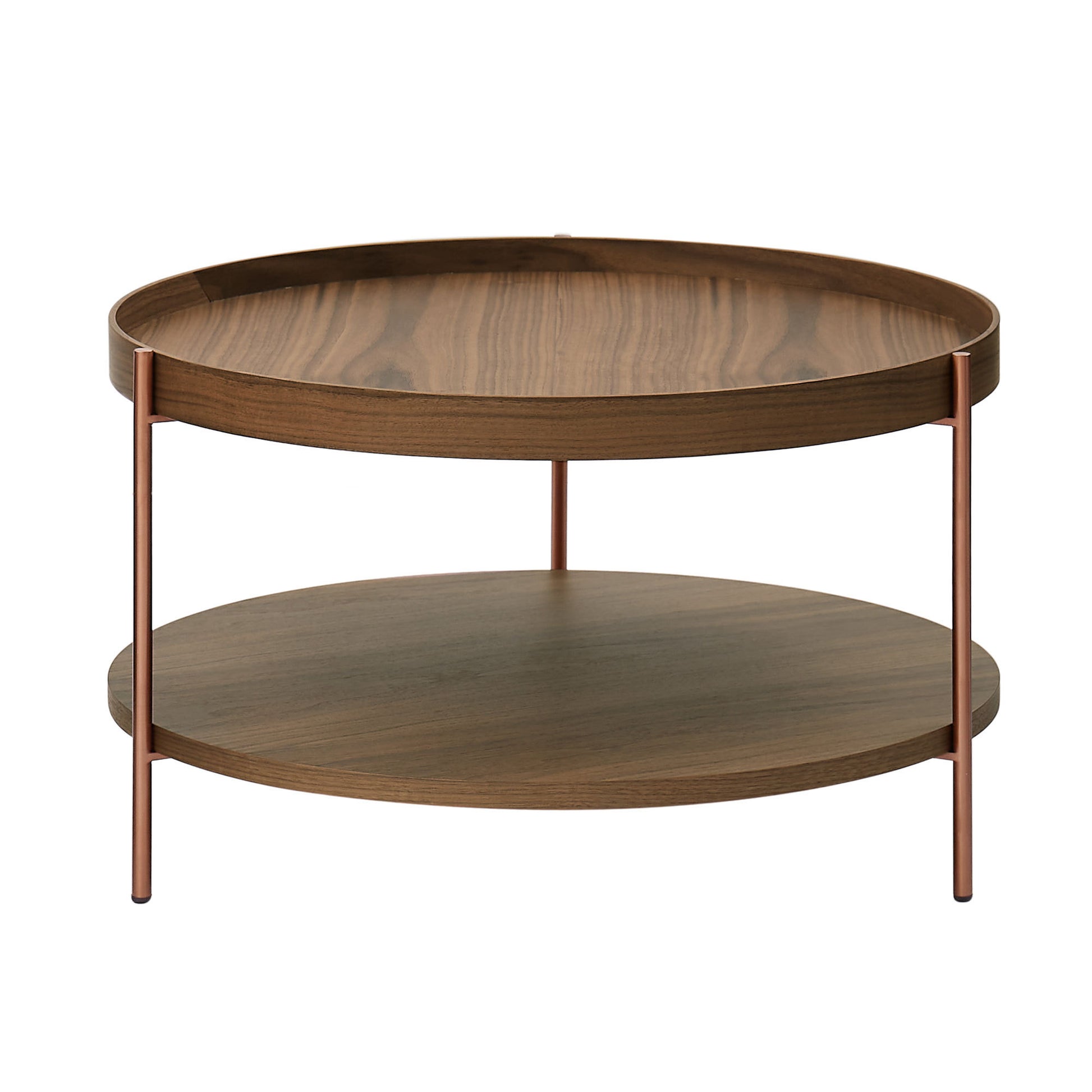 Retro Ronnie 2-Piece Modern 2 tier Round Coffee Table Set