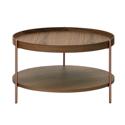 Retro Ronnie 2-Piece Modern 2 tier Round Coffee Table Set