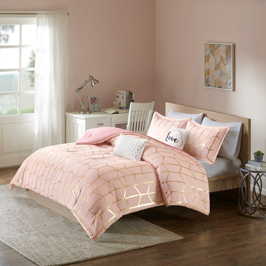 Metallic Printed Comforter Set