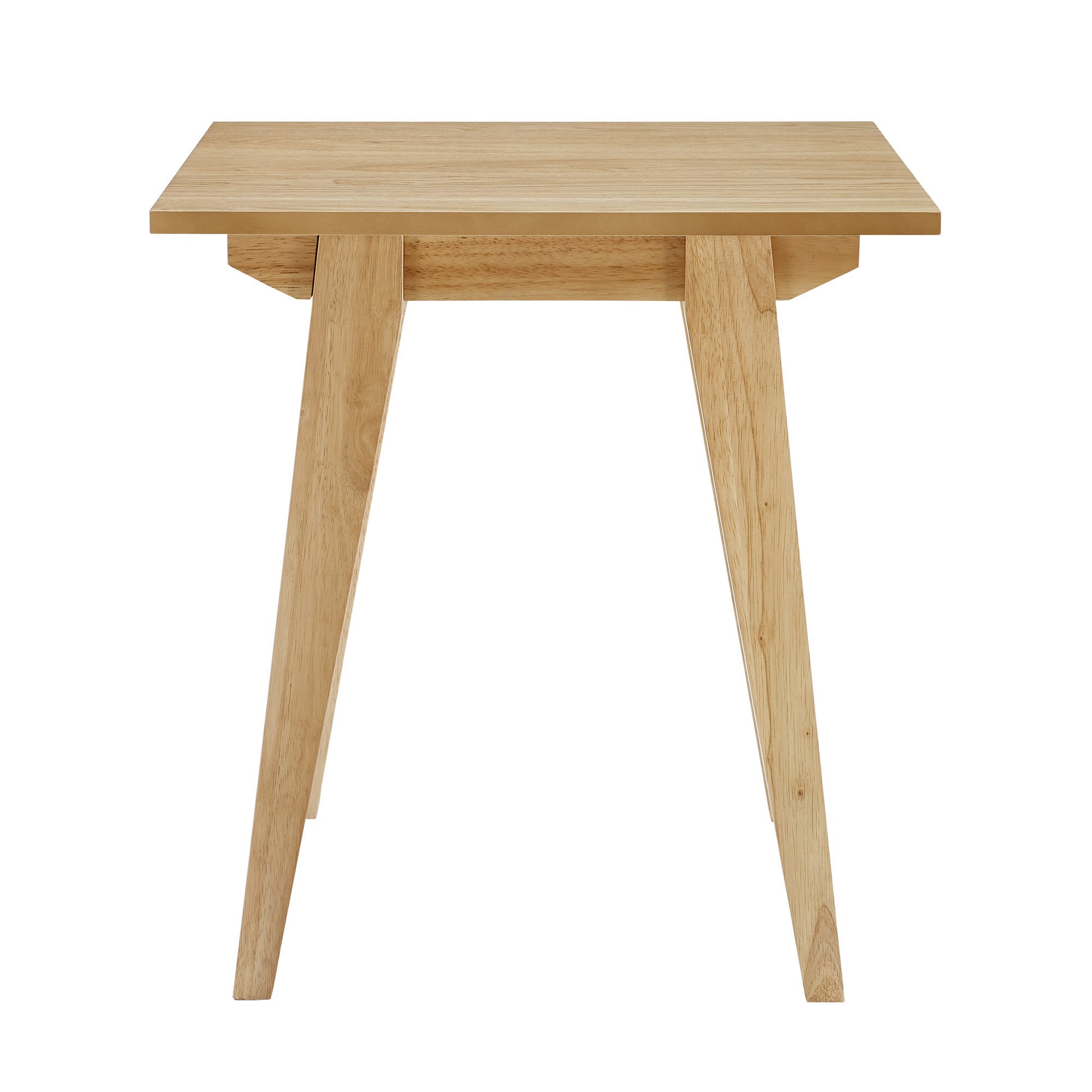 Japandi Minimal Solid Wood Side Table – English Oak