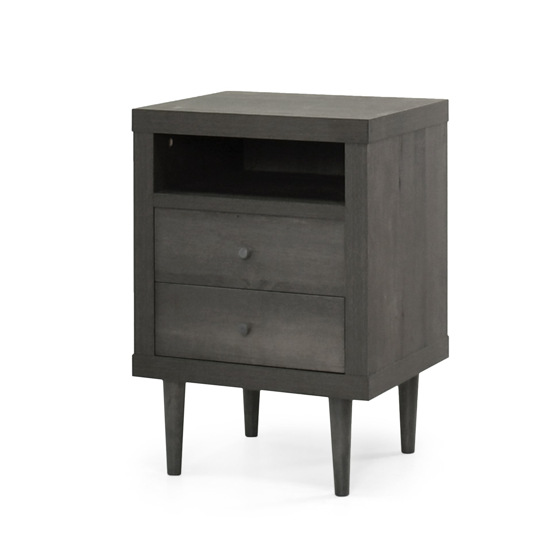 Ashley Modern Nightstand 2-Drawers, Bedside Table