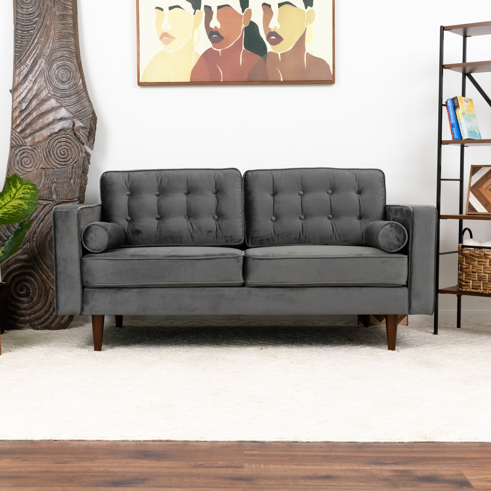 Casey Velvet Loveseat