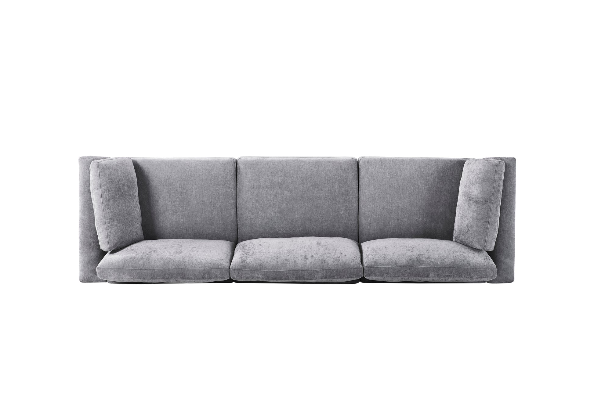 modular sofa grey chenille fabric,  simple and grand, the seat and back is very soft. this is also a KNOCK DOWN sofa