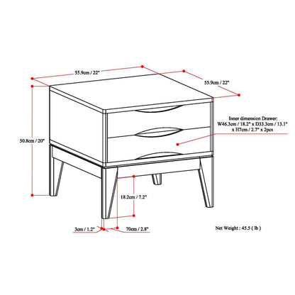 Harper - End Table - Walnut Brown