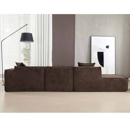 Modular Cloud Sofa Sectional, Free Combination, L-shaped