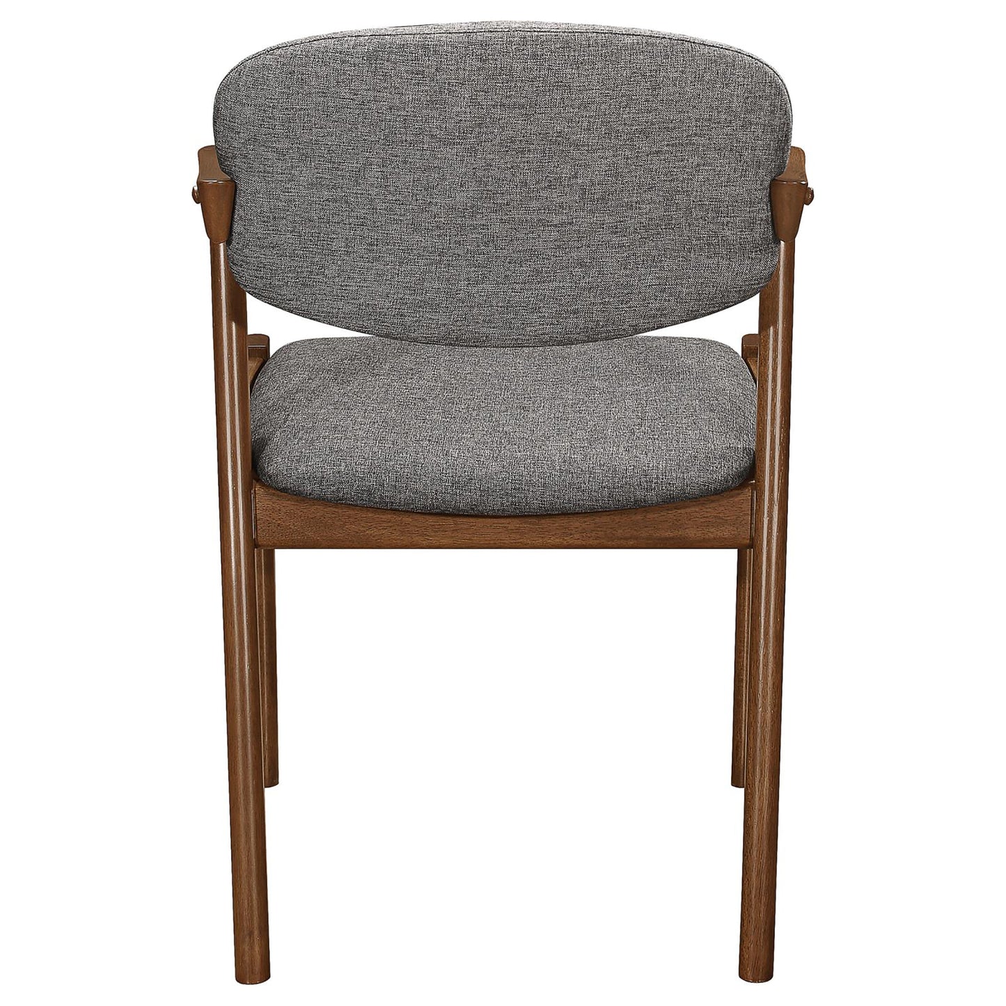 Dark Walnut and Grey Dining Chair (Set of 2)