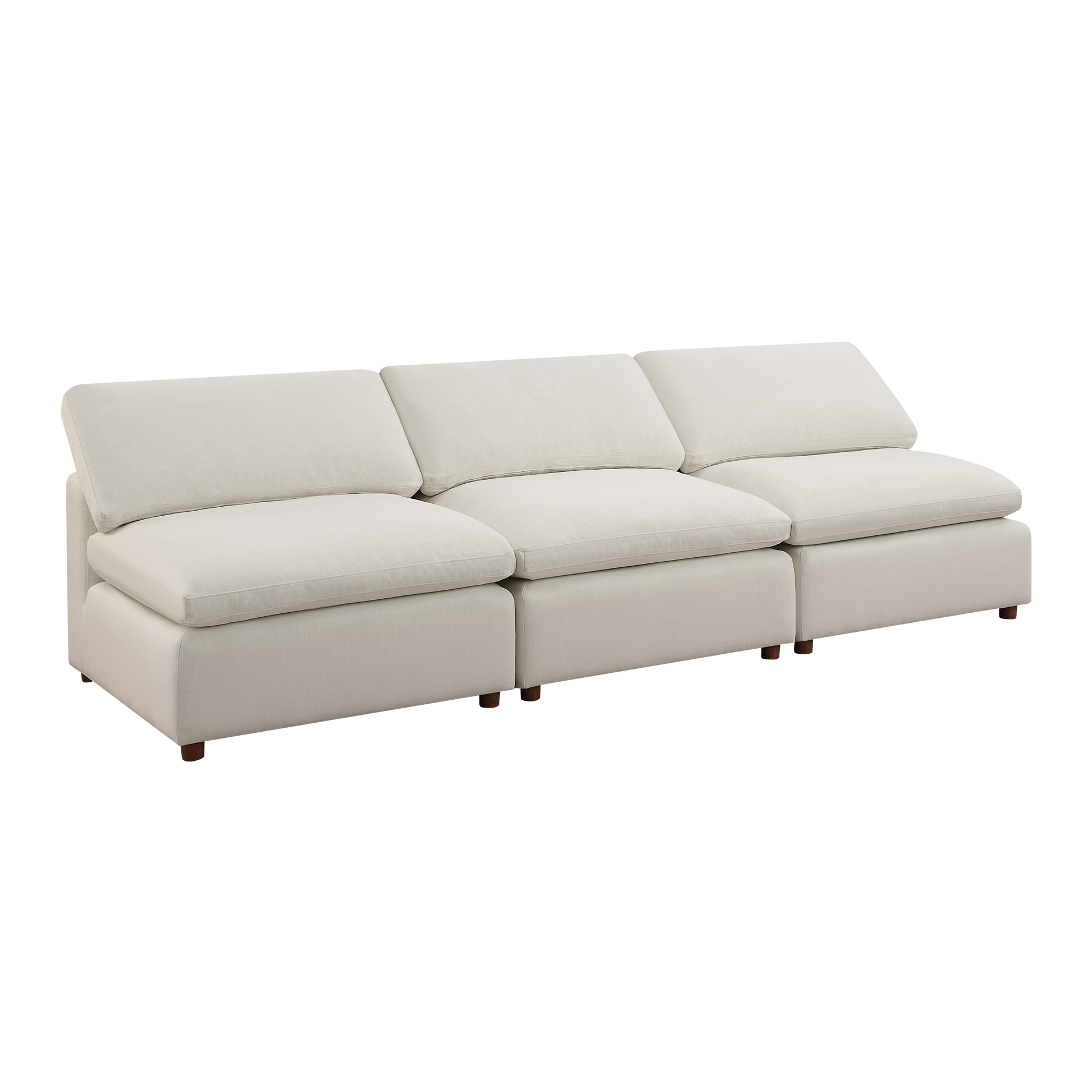 Modern Modular Sectional Sofa Set, Self-customization Design Sofa, White