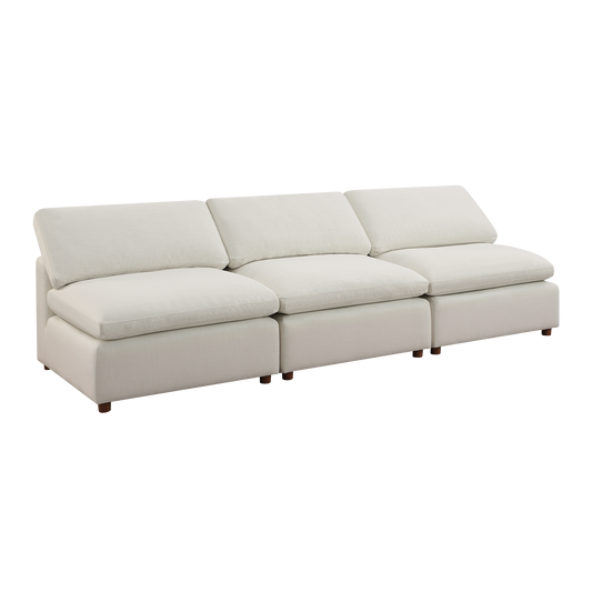 Modern Modular Sectional Sofa Set, Self-customization Design Sofa, White