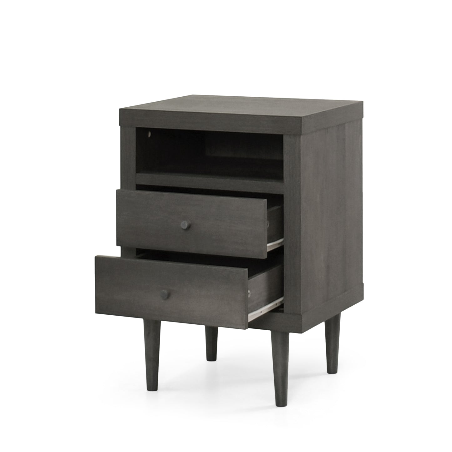 Ashley Modern Nightstand 2-Drawers, Bedside Table