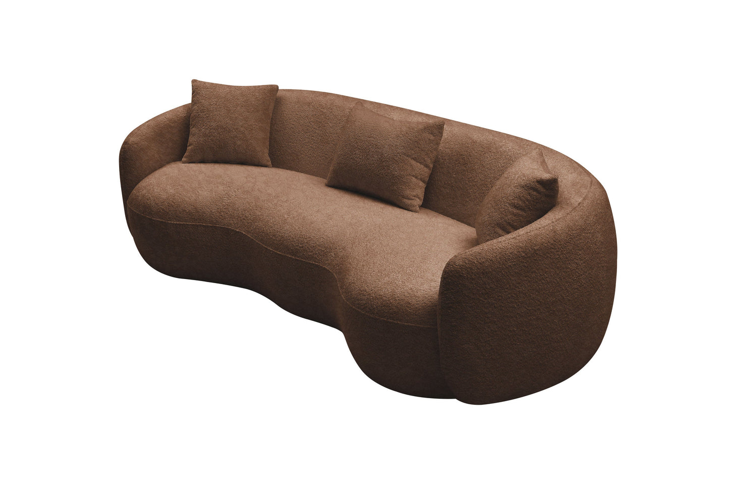 Curvalux Mid-Century Modern Retro Boucle Sofa