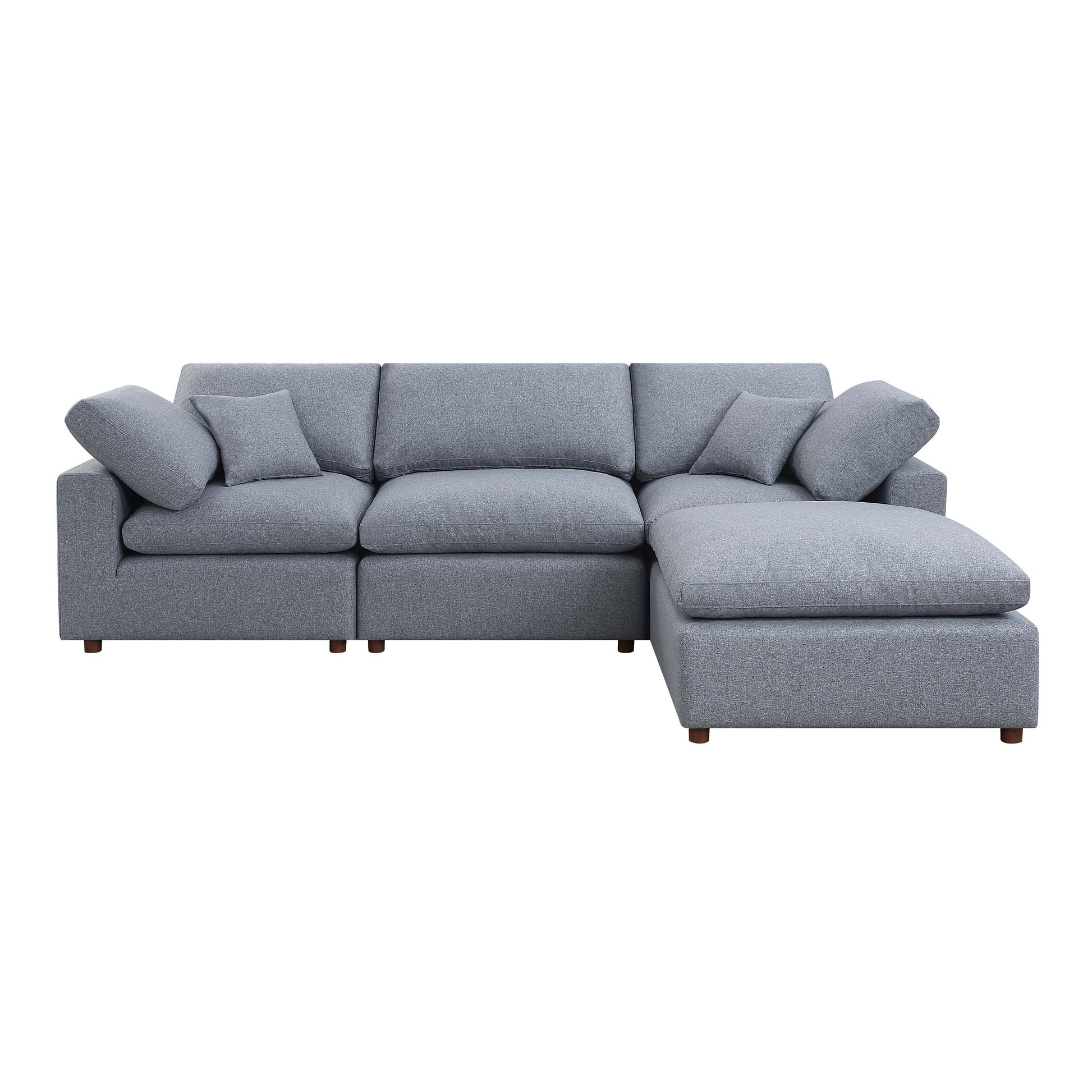 Modern Modular Sectional Sofa Set, Self-customization Design Sofa, Grey