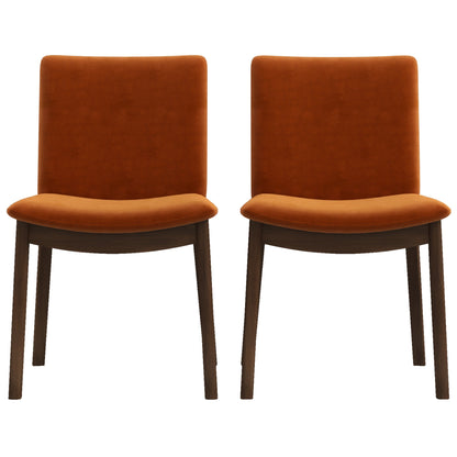 Laura Mid-Century Modern Solid Wood Dining Chair (Set of 2)