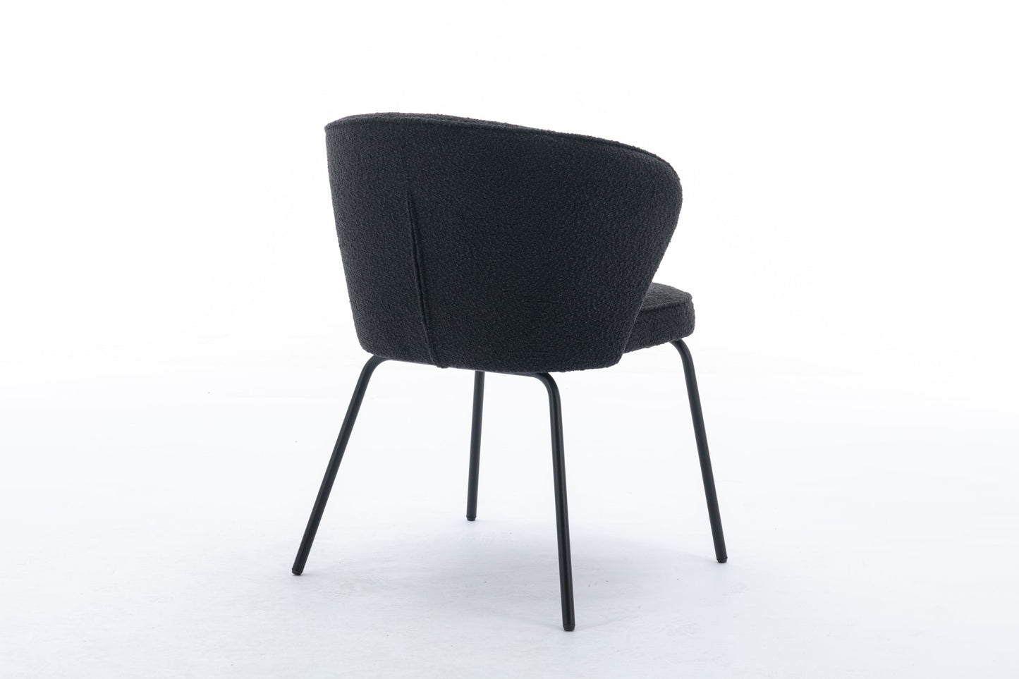 Retro Minimalist Modern Boucle Fabric Dining Chairs