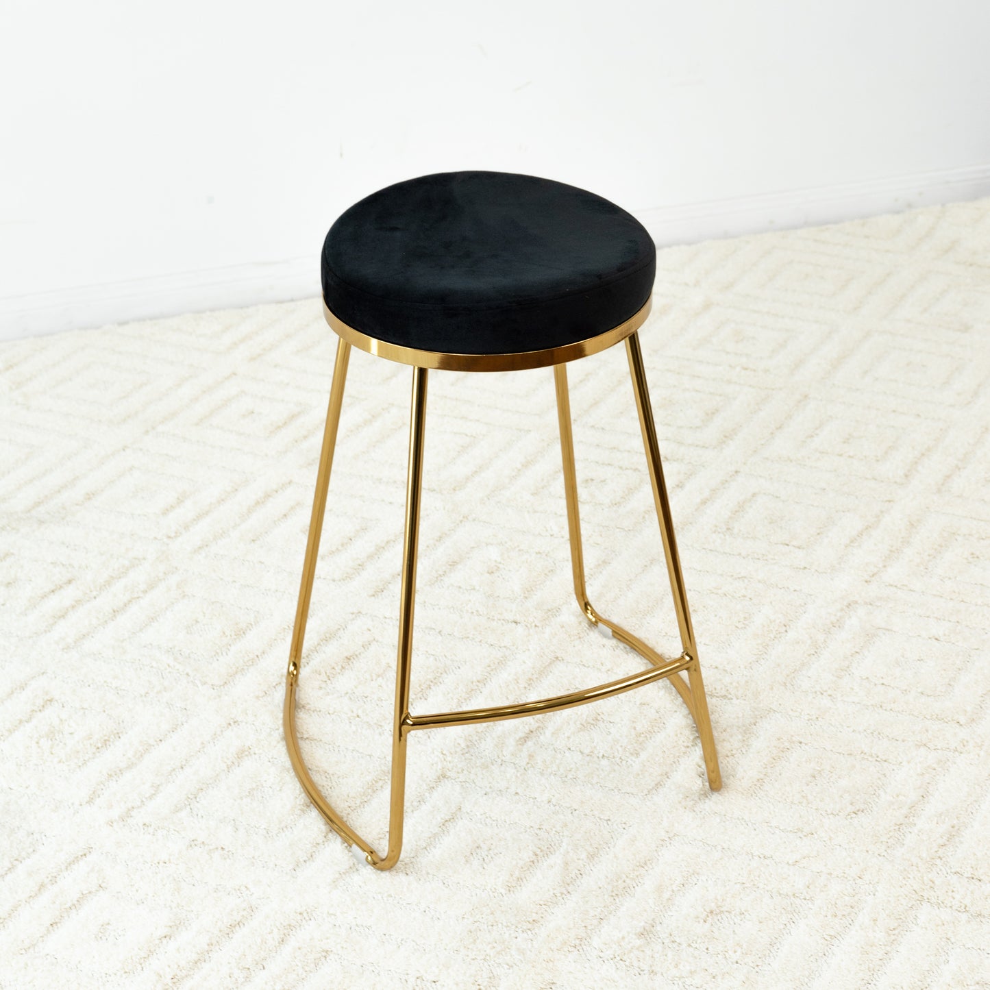 Jane 26" Mid-Century Modern Luxury Upholstered Stool