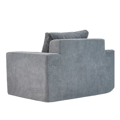 Sofa in a box Foam Sofa Couch with Pillow, Bean Bag Chairs for Adults Stuffed High-Density Foam, Large Bean Bag Sofa for Living room Bedroom Gaming Room