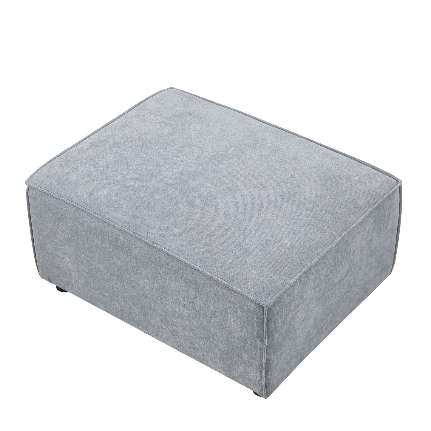 modular sofa Grayish blue  chenille fabric,  simple and grand, the seat and back is very soft. this is also a KNOCK DOWN sofa