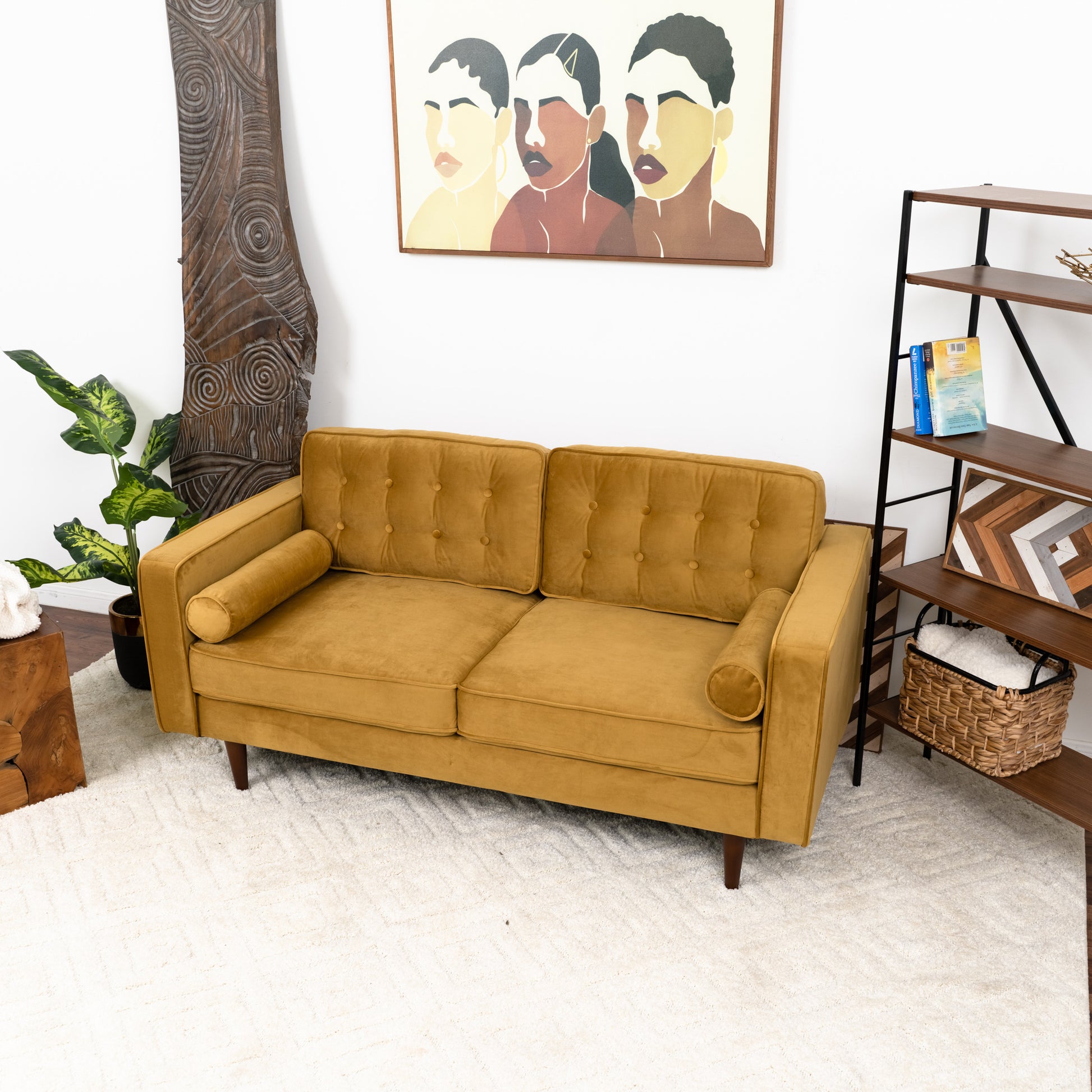 Casey Velvet Loveseat