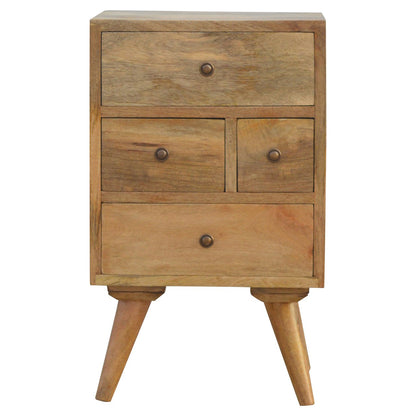 Nordic Style 4 Drawer Multi Bedside