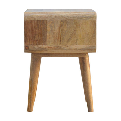 Karla Curved Open Oak Side Table