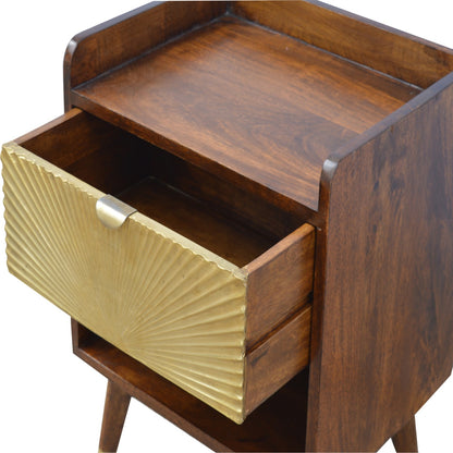 Manila Gold One Drawer Bedside