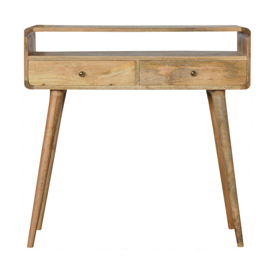 Karla Curved Oak Console Table